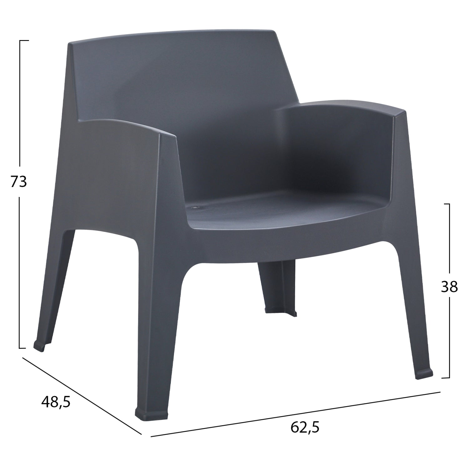ΣΕΤ LOUNGE 3ΤΜΧ SLEEK HM21274.10 ΓΚΡΙ ΠΟΛΥΠΡΟΠΥΛΕΝΙΟ - Pakobazaar