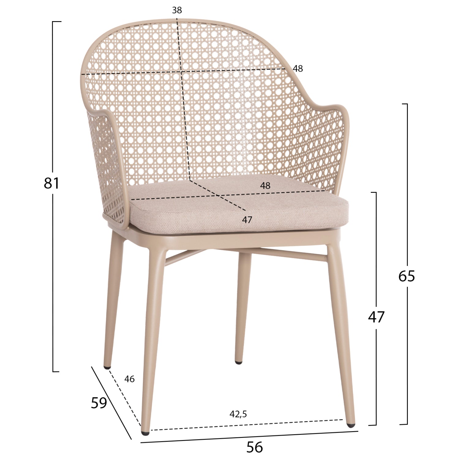 ΣΕΤ LOUNGE 3TMX ΕΞ.ΧΩΡΟΥ OREGO HM21107.03 ΑΛΟΥΜΙΝΙΟ & ΜΕΤΑΛΛΟ ΣΕ ΚΑΠΟΥΤΣΙΝΟ - Pakobazaar