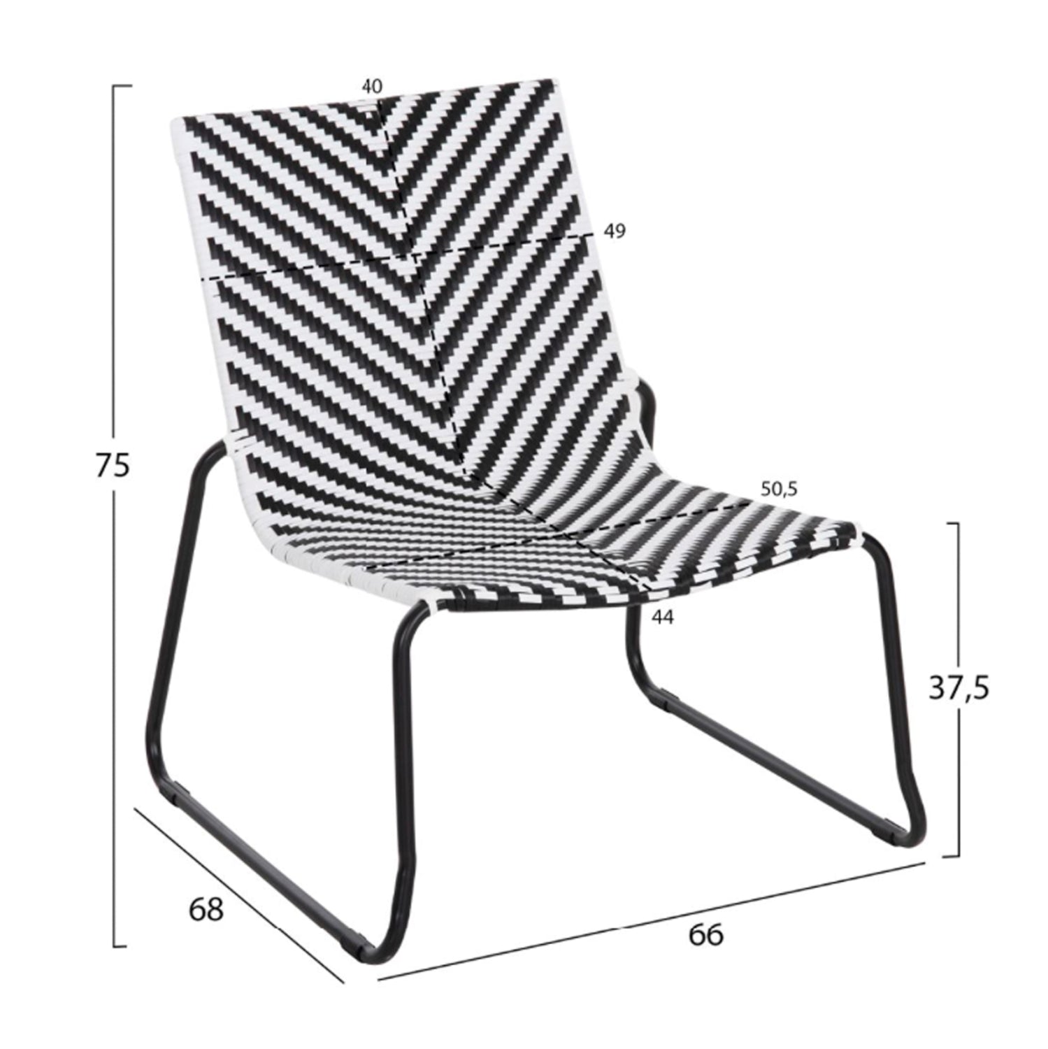 ΣΕΤ LOUNGE 3TMX ΕΞ.ΧΩΡΟΥ PONY HM21193 ΜΕΤΑΛΛΟ ΣΕ ΓΚΡΙ--ΣΥΝΘ.RATTAN ΣΕ ΛΕΥΚΟ-ΜΑΥΡΟ - Pakobazaar