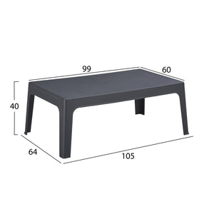 ΣΕΤ LOUNGE 4ΤΜΧ SLEEK HM21275.02 ΜΑΥΡΟ ΠΟΛΥΠΡΟΠΥΛΕΝΙΟ - Pakobazaar