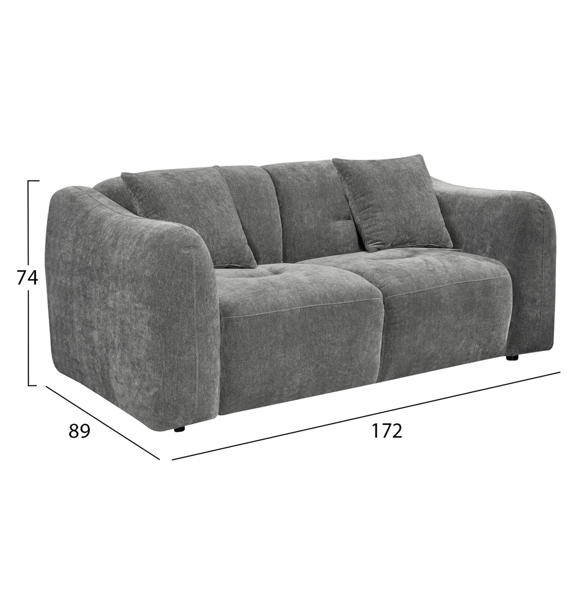 ΣΕΤ ΣΑΛΟΝΙ 2ΤΜΧ 3Θ+2Θ JUNOA HM10819.01 ΓΚΡΙ ΥΦΑΣΜΑ - Pakobazaar