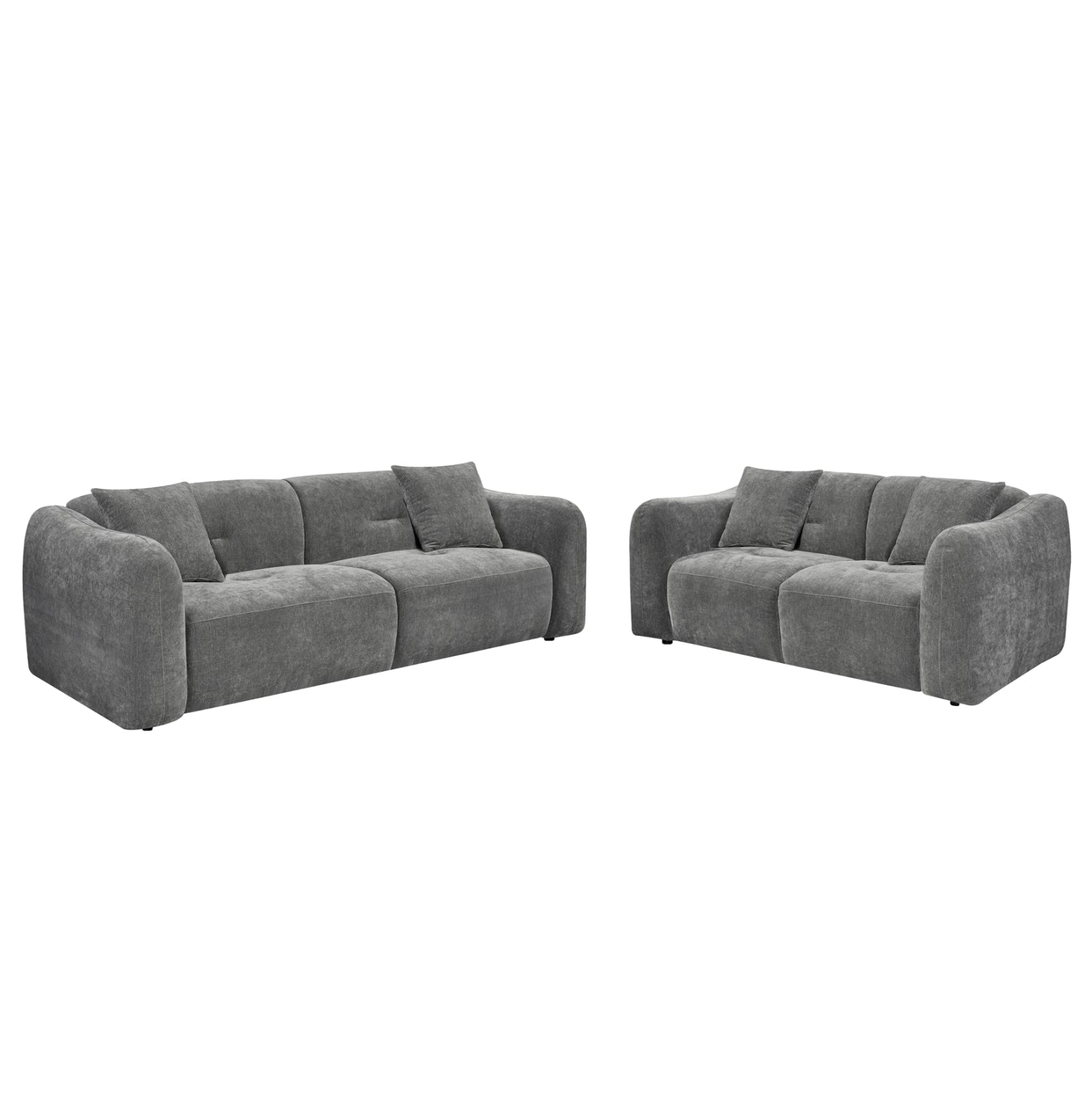 ΣΕΤ ΣΑΛΟΝΙ 2ΤΜΧ 3Θ+2Θ JUNOA HM10819.01 ΓΚΡΙ ΥΦΑΣΜΑ - Pakobazaar