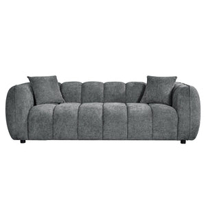 ΣΕΤ ΣΑΛΟΝΙ 3ΘΕΣΙΟΣ & 2ΘΕΣΙΟΣ LYKKE HM10812.01 ΓΚΡΙ ΥΦΑΣΜΑ - Pakobazaar