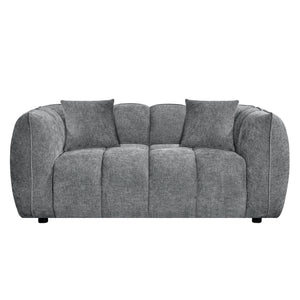 ΣΕΤ ΣΑΛΟΝΙ 3ΘΕΣΙΟΣ & 2ΘΕΣΙΟΣ LYKKE HM10812.01 ΓΚΡΙ ΥΦΑΣΜΑ - Pakobazaar
