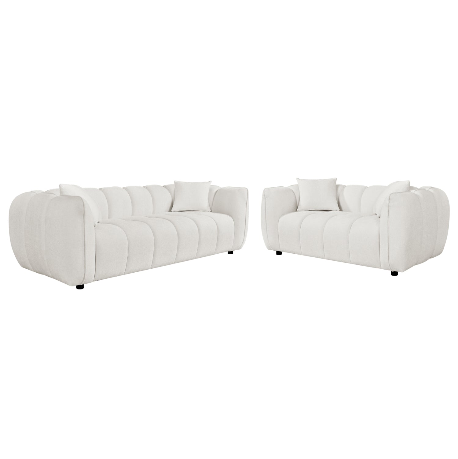 ΣΕΤ ΣΑΛΟΝΙ 3Θ & 2Θ LYKKE HM10812.02 ΕΚΡΟΥ ΥΦΑΣΜΑ - Pakobazaar