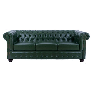ΣΕΤ ΣΑΛΟΝΙ 3ΤΜΧ MOBAR HM10912.08 PU ΔΕΡΜΑ Τ.CHESTERFIELD ΚΥΠΑΡΙΣΣΙ - Pakobazaar