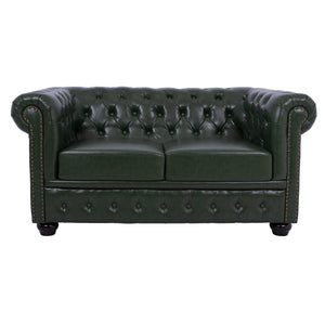 ΣΕΤ ΣΑΛΟΝΙ 3ΤΜΧ MOBAR HM10912.08 PU ΔΕΡΜΑ Τ.CHESTERFIELD ΚΥΠΑΡΙΣΣΙ - Pakobazaar