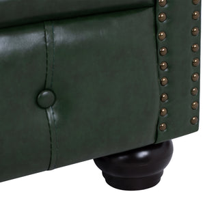 ΣΕΤ ΣΑΛΟΝΙ 3ΤΜΧ MOBAR HM10912.08 PU ΔΕΡΜΑ Τ.CHESTERFIELD ΚΥΠΑΡΙΣΣΙ - Pakobazaar
