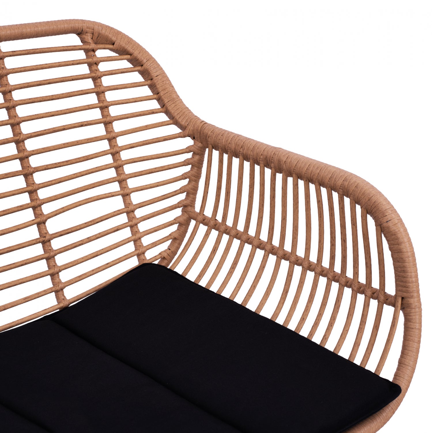 ΣΕΤ ΣΑΛΟΝΙ 4ΤΜΧ ALLEGRA HM5460 ΜΕΤΑΛΛΟ & WICKER ΣΕ ΜΠΕΖ ΧΡΩΜΑ - Pakobazaar