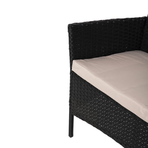 ΣΕΤ ΣΑΛΟΝΙ 4ΤΜΧ STASIA HM6089.01 ΣΥΝΘ.RATTAN ΜΑΥΡΟ-ΚΑΠΟΥΤΣΙΝΟ ΜΑΞΙΛΑΡΙΑ - Pakobazaar