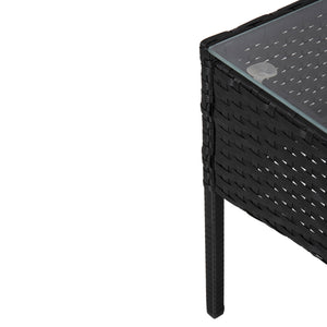 ΣΕΤ ΣΑΛΟΝΙ 4ΤΜΧ STASIA HM6089.01 ΣΥΝΘ.RATTAN ΜΑΥΡΟ-ΚΑΠΟΥΤΣΙΝΟ ΜΑΞΙΛΑΡΙΑ - Pakobazaar