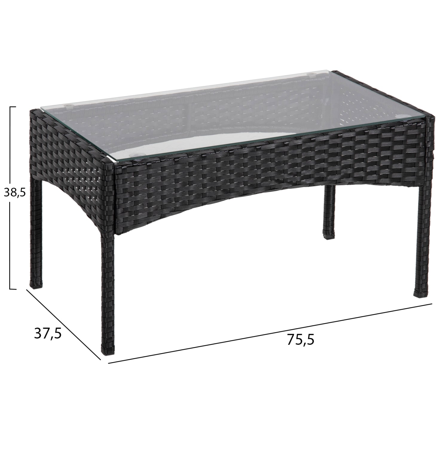 ΣΕΤ ΣΑΛΟΝΙ 4ΤΜΧ STASIA HM6089.04 ΣΥΝΘ.RATTAN ΜΑΥΡΟ-ΜΠΕΖ ΜΑΞΙΛΑΡΙΑ - Pakobazaar