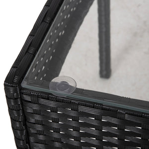 ΣΕΤ ΣΑΛΟΝΙ 4ΤΜΧ STASIA HM6089.04 ΣΥΝΘ.RATTAN ΜΑΥΡΟ-ΜΠΕΖ ΜΑΞΙΛΑΡΙΑ - Pakobazaar
