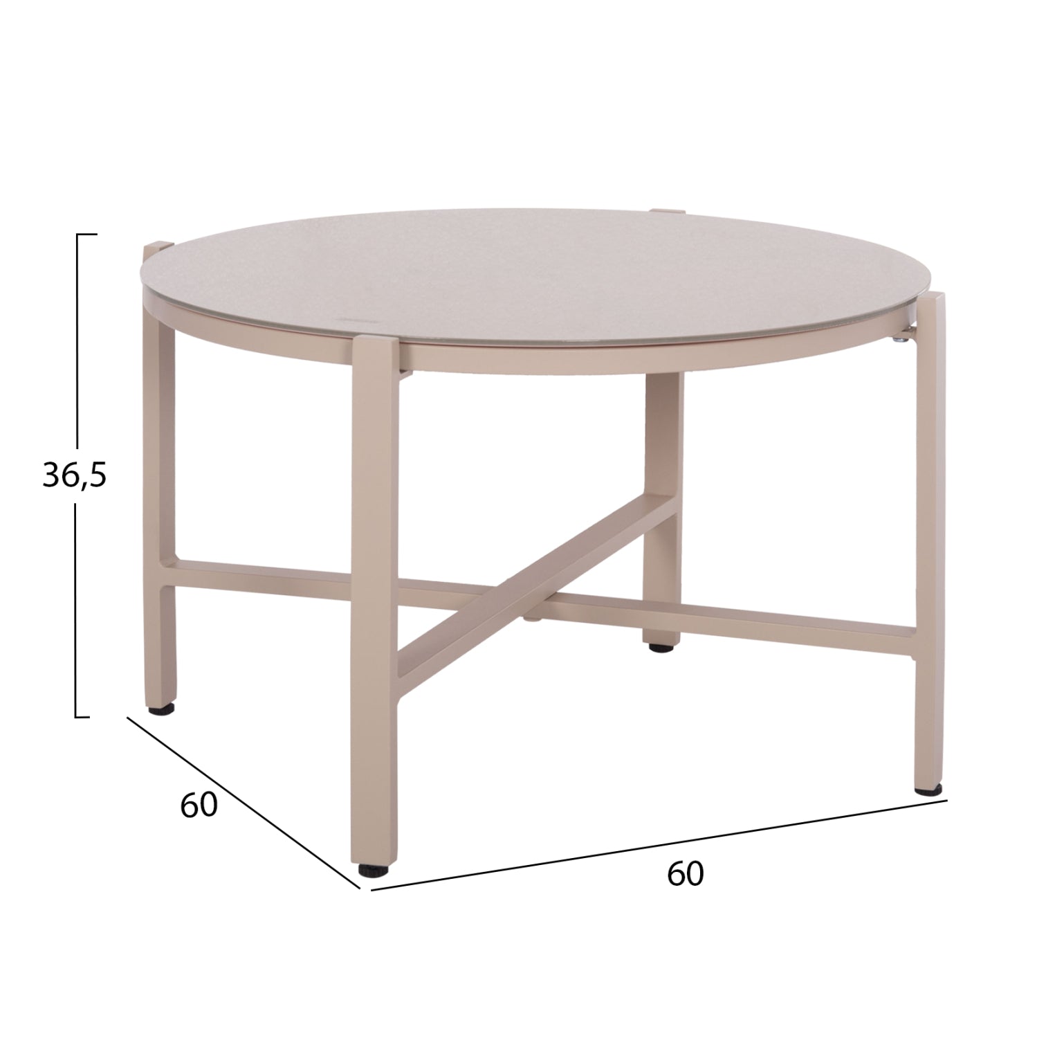 ΣΕΤ ΣΑΛΟΝΙ 4ΤΜΧ JULIETTE HM6280.04 ΚΑΠΟΥΤΣΙΝΟ ΑΛΟΥΜΙΝΙΟ-TEXTILENE--TEMPERED GLASS - Pakobazaar