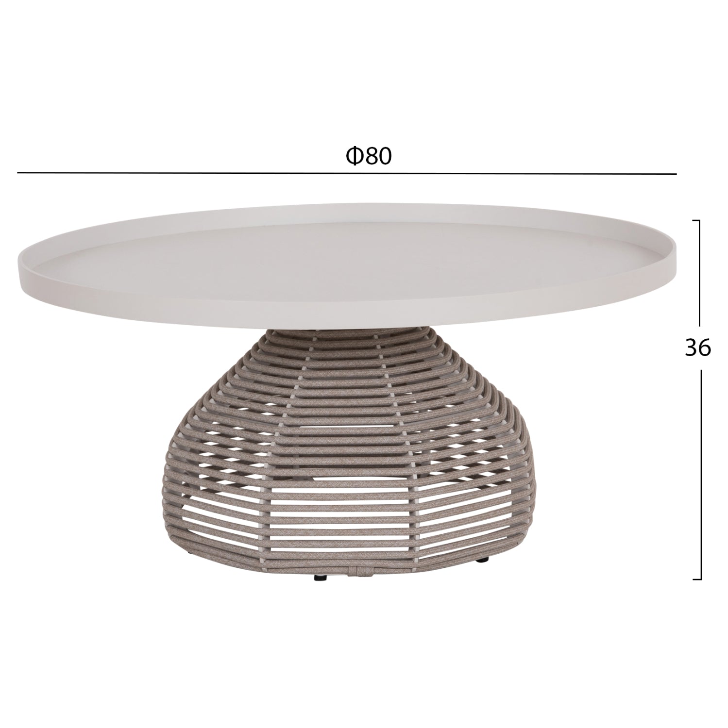 ΣΕΤ ΣΑΛΟΝΙ 5ΤΜΧ DRISCOLL ΗM6473.02 IVORY ΑΛΟΥΜΙΝΙΟ--ΜΠΕΖ ΣΧΟΙΝΙ & OLEFIN ΥΦΑΣΜΑ - Pakobazaar