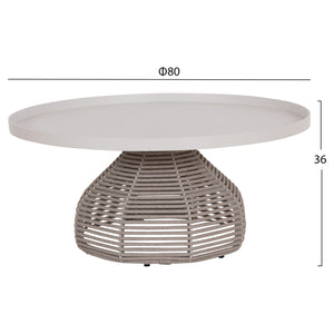 ΣΕΤ ΣΑΛΟΝΙ 5ΤΜΧ DRISCOLL ΗM6473.02 IVORY ΑΛΟΥΜΙΝΙΟ--ΜΠΕΖ ΣΧΟΙΝΙ & OLEFIN ΥΦΑΣΜΑ - Pakobazaar