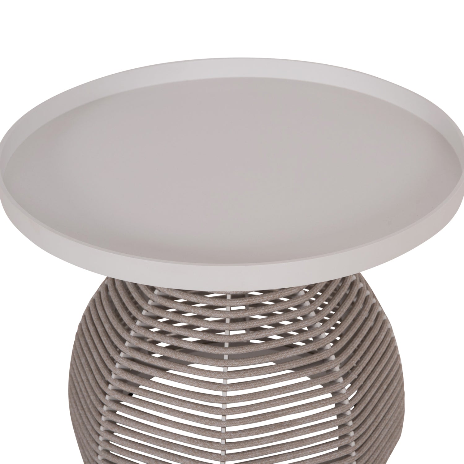 ΣΕΤ ΣΑΛΟΝΙ 5ΤΜΧ DRISCOLL ΗM6473.02 IVORY ΑΛΟΥΜΙΝΙΟ--ΜΠΕΖ ΣΧΟΙΝΙ & OLEFIN ΥΦΑΣΜΑ - Pakobazaar