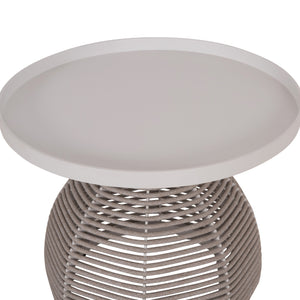 ΣΕΤ ΣΑΛΟΝΙ 5ΤΜΧ DRISCOLL ΗM6473.02 IVORY ΑΛΟΥΜΙΝΙΟ--ΜΠΕΖ ΣΧΟΙΝΙ & OLEFIN ΥΦΑΣΜΑ - Pakobazaar