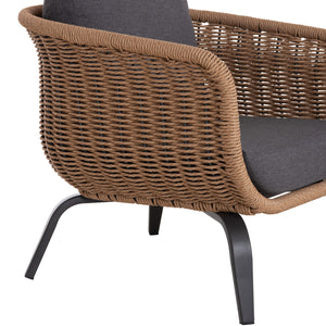 ΣΕΤ ΣΑΛΟΝΙ 5ΤΜΧ STERN HM6555.01 ΓΚΡΙ ΑΛΟΥΜΙΝΙΟ & OLEFIN--TWIST WICKER ΣΕ ΦΥΣΙΚΟ - Pakobazaar
