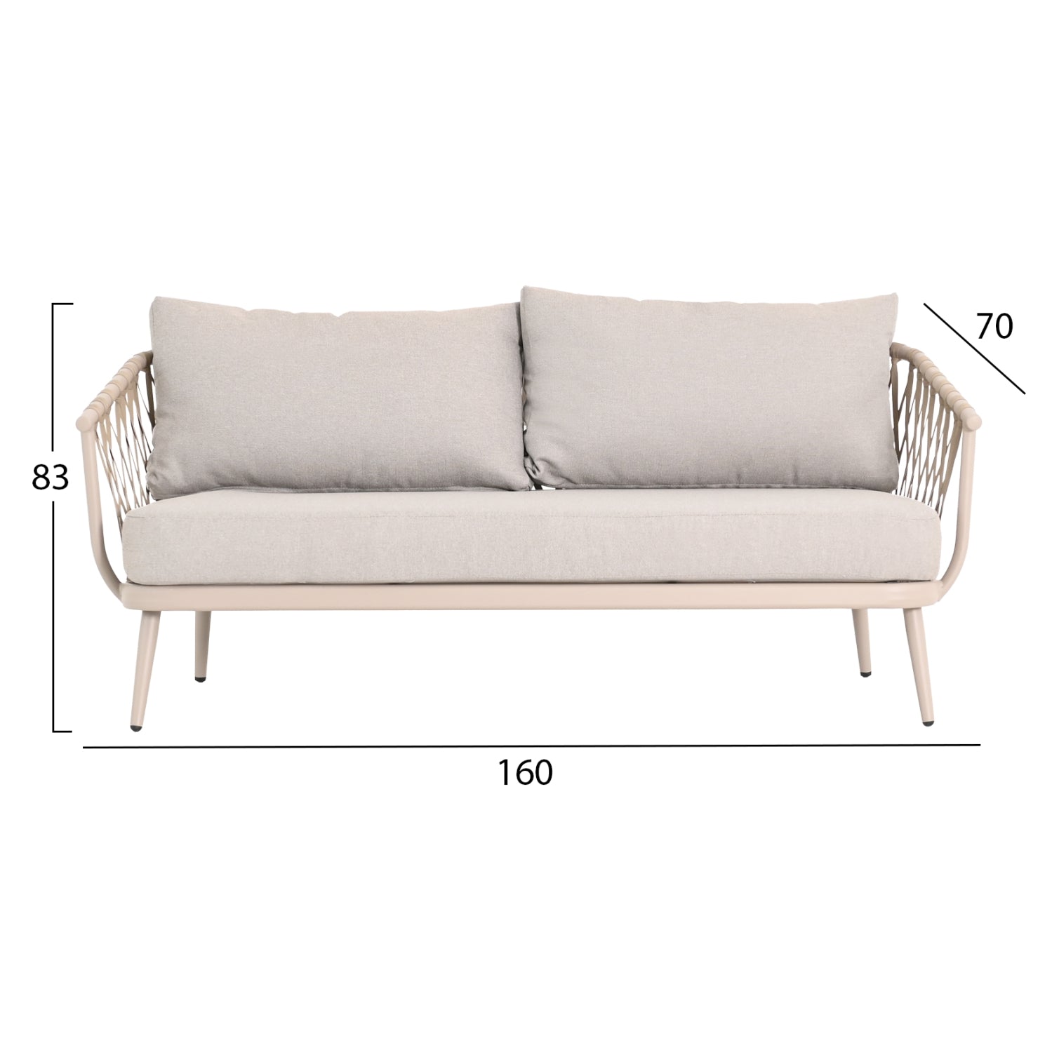 ΣΕΤ ΣΑΛΟΝΙ ΕΞ.ΧΩΡΟΥ 4 ΘΕΣΕΩΝ WILLA HM6505.02 ΑΛΟΥΜΙΝΙΟ-ΣΧΟΙΝΙ ΜΠΕΖ--ΜΑΞΙΛΑΡΙΑ ΓΚΡΙ - Pakobazaar