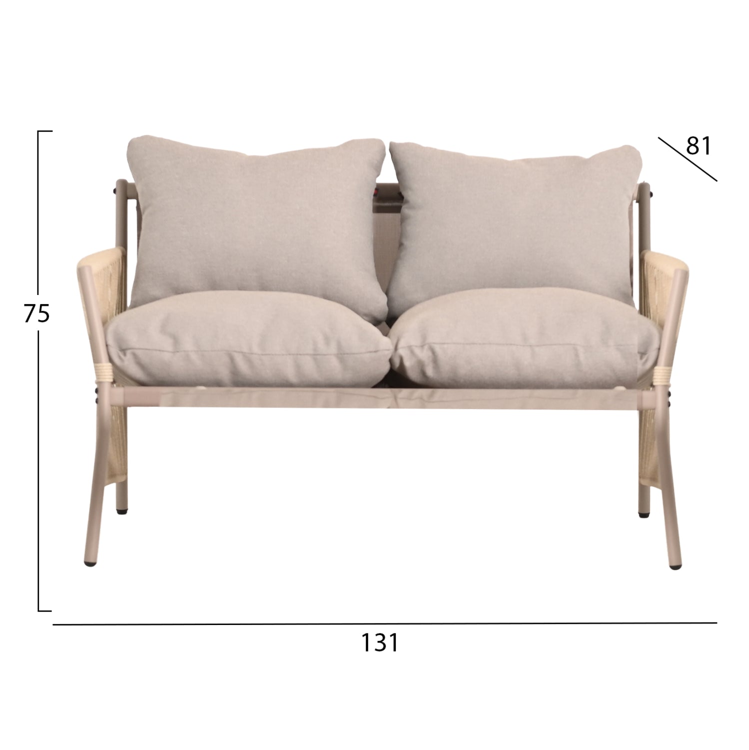 ΣΕΤ ΣΑΛΟΝΙ ΕΞ.ΧΩΡΟΥ 4 ΘΕΣΕΩΝ DEANDRA HM6507.02 ΣΑΜΠΑΝΙ ΜΕΤΑΛΛΟ--ΓΚΡΙ ΜΑΞΙΛΑΡΙΑ - Pakobazaar