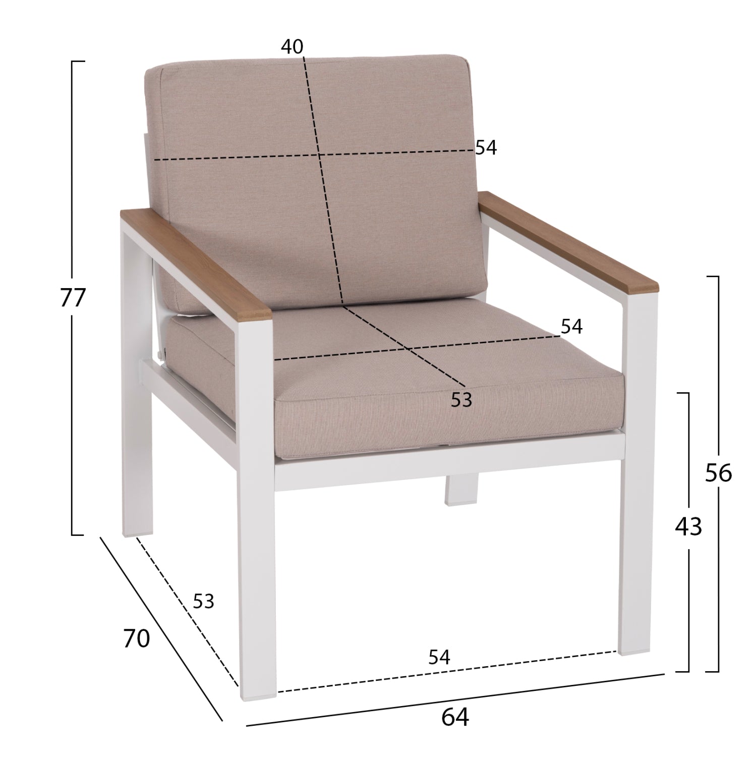 ΣΕΤ ΣΑΛΟΝΙ ΕΞ.ΧΩΡΟΥ 4ΤΜΧ SAFIN HM6278.01 ΑΛΟΥΜΙΝΙΟ ΛΕΥΚΟ--POLYWOOD--ΜΠΕΖ OLEFIN - Pakobazaar