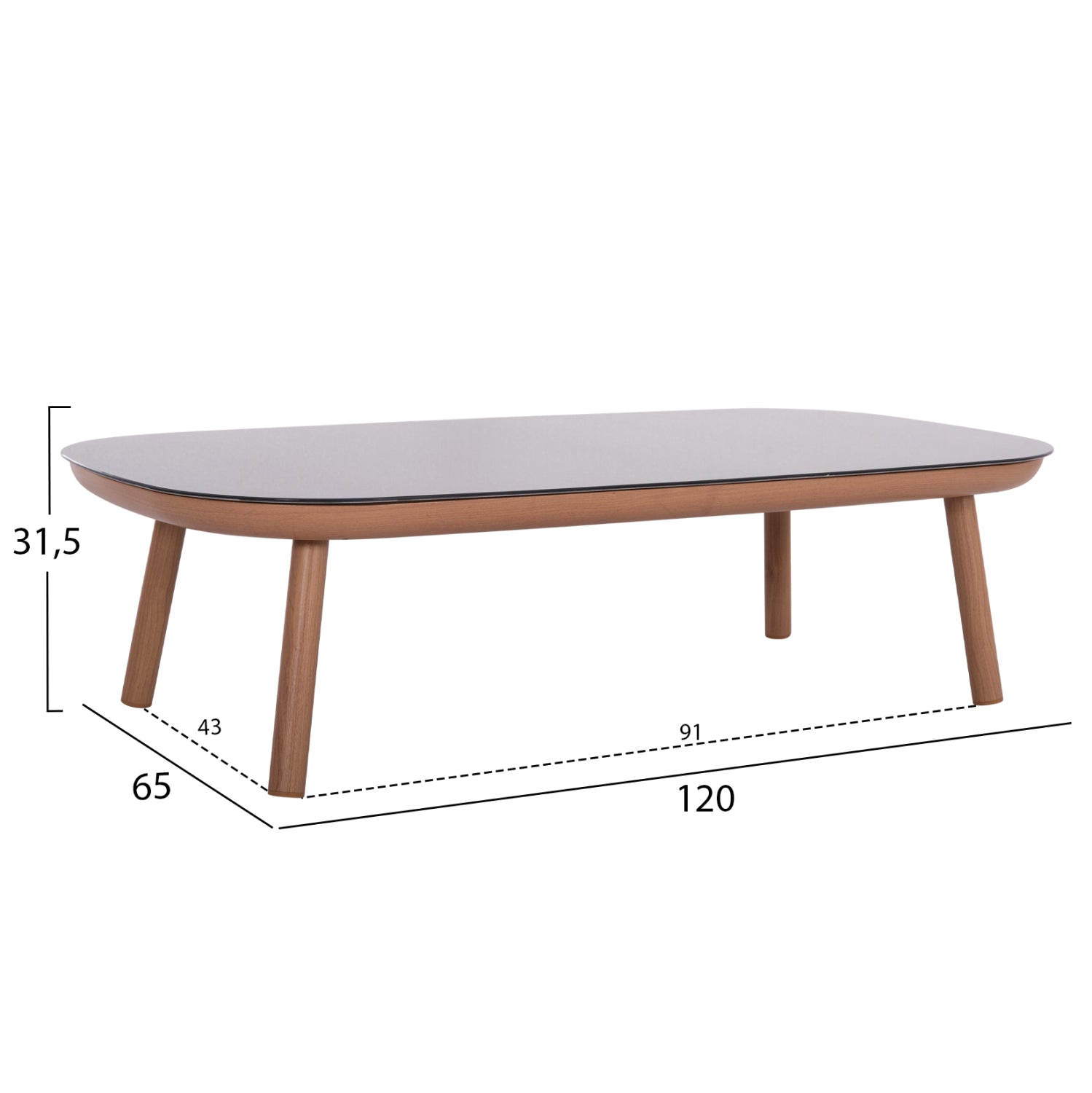 ΣΕΤ ΣΑΛΟΝΙ ΕΞ.ΧΩΡΟΥ 5ΤΜΧ KROM HM6360.02 ΑΛΟΥΜΙΝΙΟ--ΣΧΟΙΝΙ STRAP--3D PRINTED ΓΥΑΛΙ - Pakobazaar