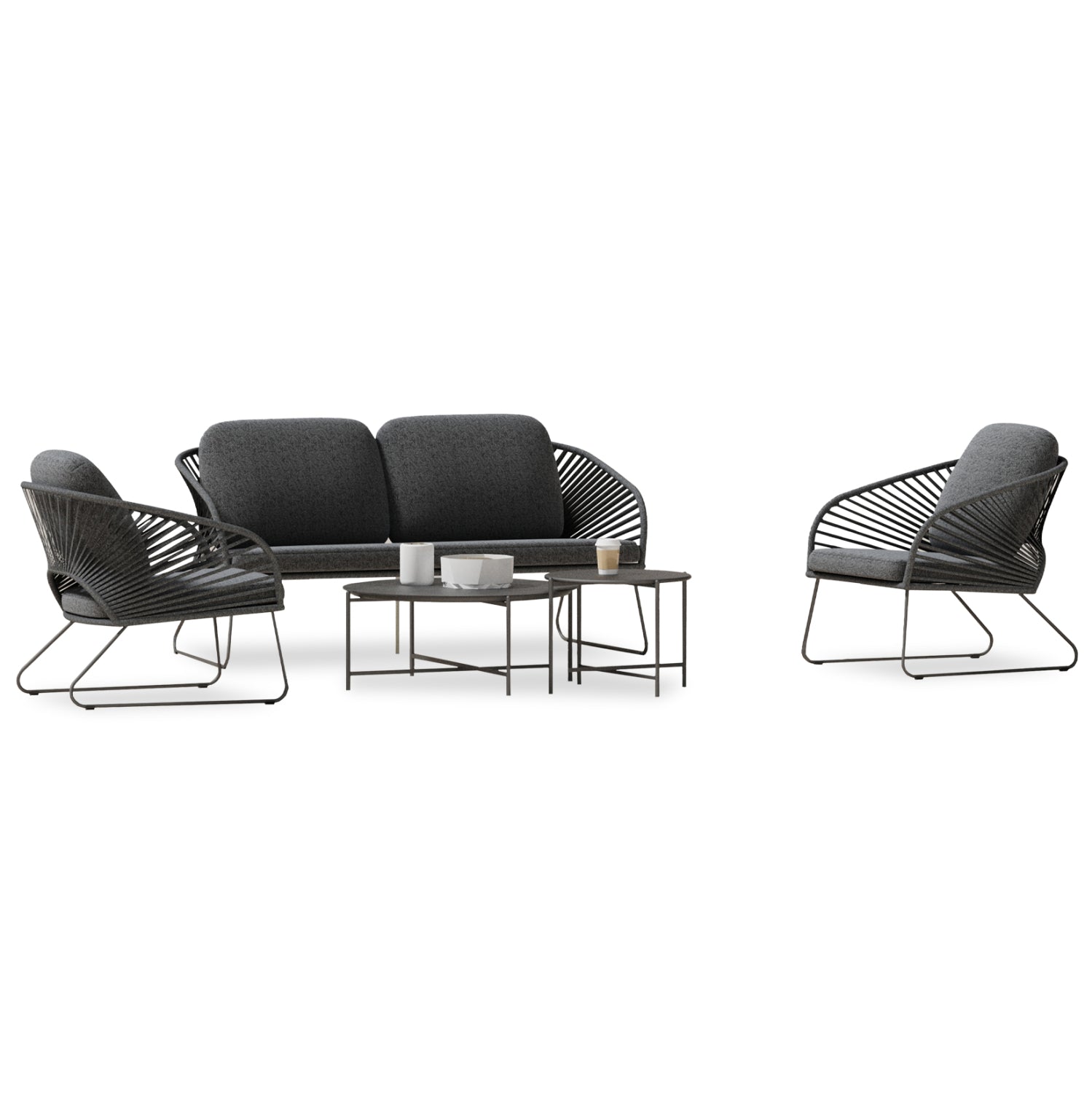 ΣΕΤ ΣΑΛΟΝΙ ΕΞ.ΧΩΡΟΥ 5ΤΜΧ VERMONT HM6504.01 ΜΕΤΑΛΛΟ-ΣΧΟΙΝΙ-ΓΥΑΛΙ--ΓΚΡΙ - Pakobazaar