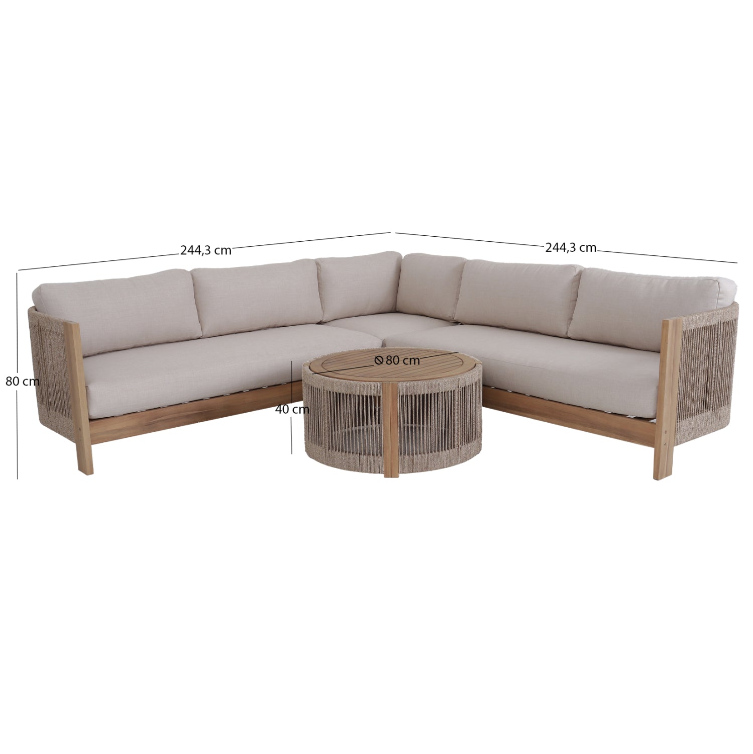 ΣΕΤ ΣΑΛΟΝΙ ΕΞ.ΧΩΡΟΥ ΓΩΝΙΑ ΣΕΙΡΑ ODYSSEY ΗΜ6249 ΞΥΛΟ ΑΚΑΚΙΑΣ-ΣΧΟΙΝΙ-ΜΠΕΖ ΥΦΑΣΜΑ - Pakobazaar