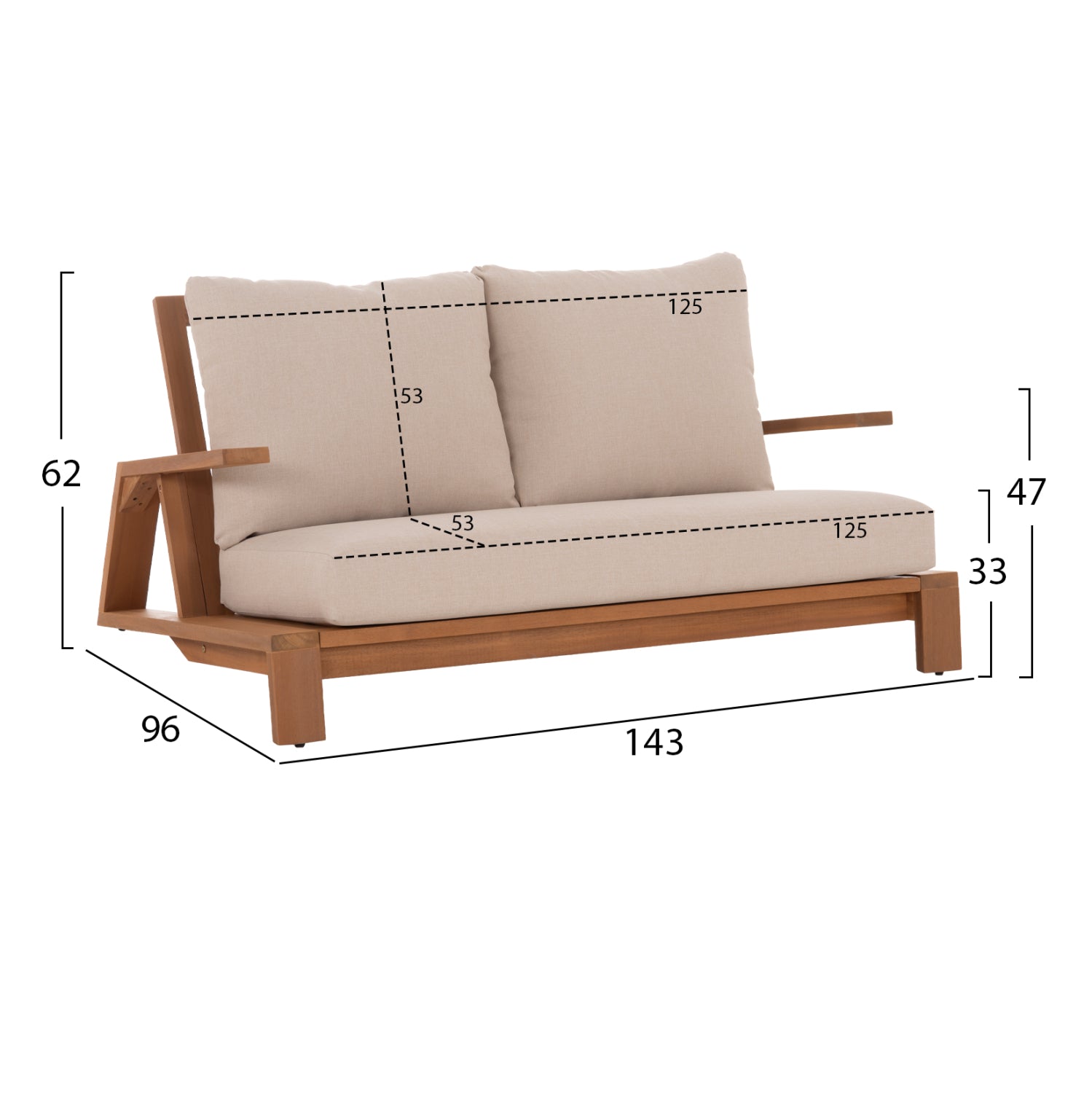 ΣΕΤ ΣΑΛΟΝΙ LOUNGE 4ΤΜΧ MIREX HM6521 ΞΥΛΟ ΑΚΑΚΙΑΣ--ΠΟΛΥΕΣΤΕΡΙΚΑ ΜΑΞΙΛΑΡΙΑ ΕΚΡΟΥ - Pakobazaar