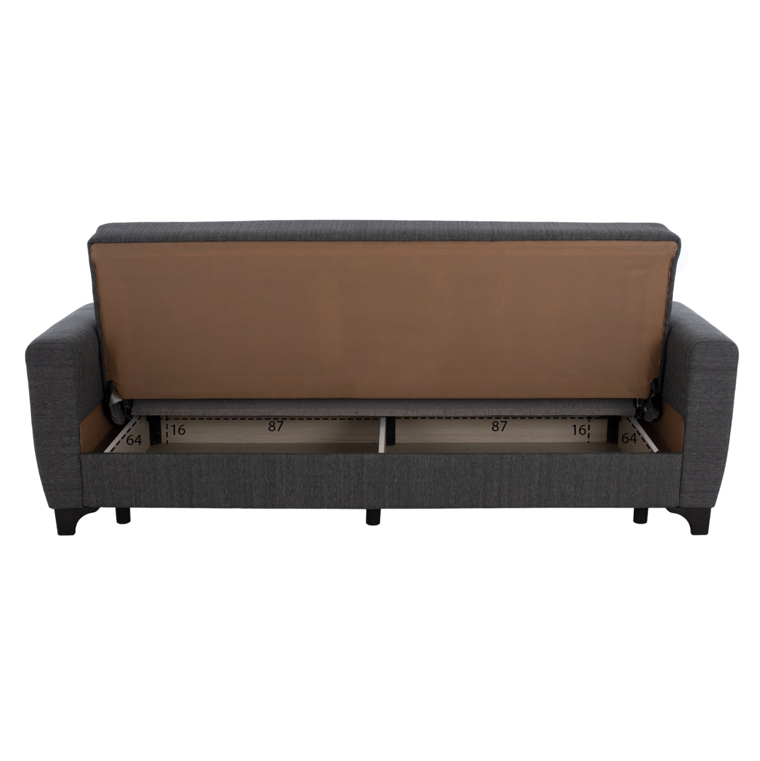 ΣΕΤ ΣΑΛΟΝΙΟΥ ΨΗΛΗ ΠΛΑΤΗ 2ΘΕΣΙΟΣ & 3ΘΕΣΙΟΣ HM11748.03-ΓΚΡΙ - Pakobazaar