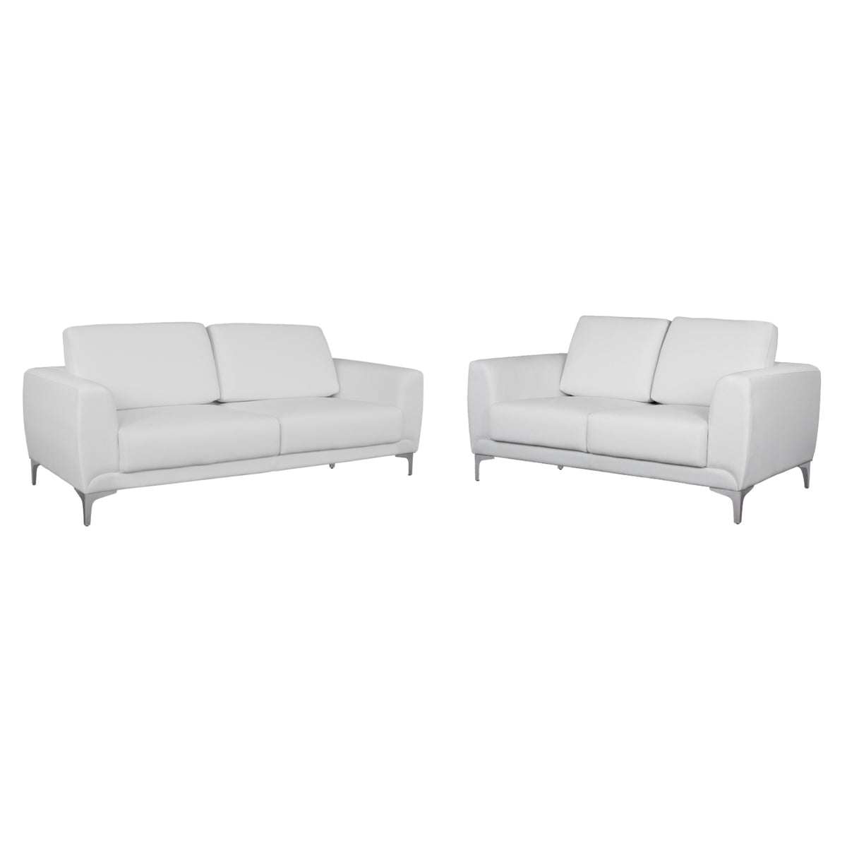 ΣΕΤ ΣΑΛΟΝΙΟΥ 2ΤΜΧ KENZIE ΜΕ ΛΕΥΚΟ PU HM11284.02 - Pakobazaar