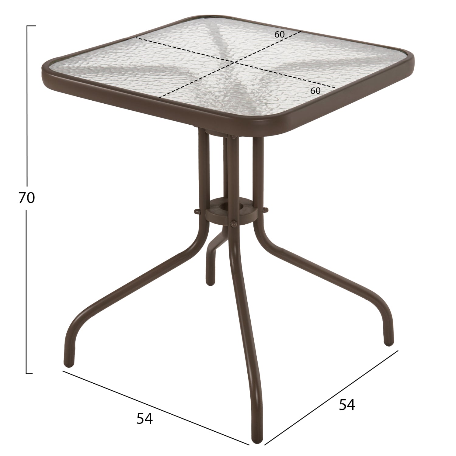 ΣΕΤ ΤΡΑΠΕΖΑΡΙΑ 3ΤΜΧ ΚΑΡΕΚΛΕΣ ΚΑΙ ΤΡΑΠΕΖΙ 60x60 HM5183.02 - Pakobazaar