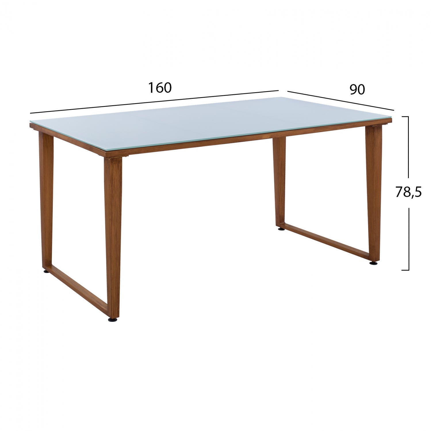 ΣΕΤ ΤΡΑΠΕΖΑΡΙΑ 7ΤΜΧ ΤΡΑΠΕΖΙ 160X90 & ΠΟΛΥΘΡΟΝΕΣ ΑΛΟΥΜΙΝΙΟΥ HM11446 - Pakobazaar