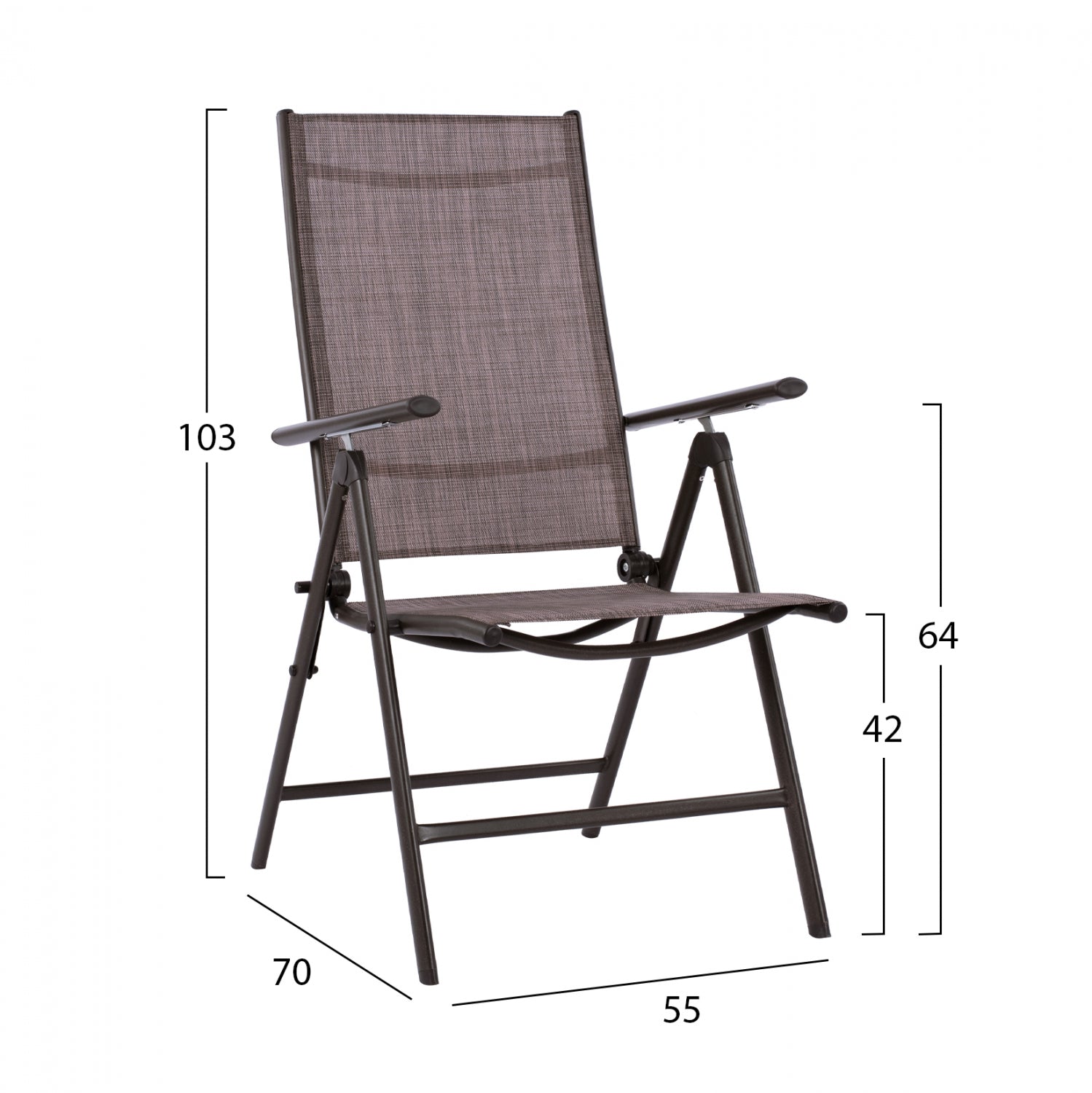 ΣΕΤ ΤΡΑΠΕΖΑΡΙΑ 7ΤΜΧ ΤΡΑΠΕΖΙ BRUNO ME ΠΟΛΥΘΡΟΝΕΣ 7ΘΕΣΕΩΝ & TEXTILINE ΚΑΦΕ HM11492 - Pakobazaar