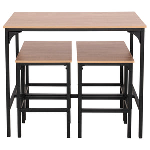 ΣΕΤ ΤΡΑΠΕΖΑΡΙΑ ΜΠΑΡ 5ΤΜΧ BOXY HM9882.01 ΜΑΥΡΟ ΜΕΤΑΛΛΟ-ΜΕΛΑΜΙΝΗ ΣΕ SONAMA - Pakobazaar