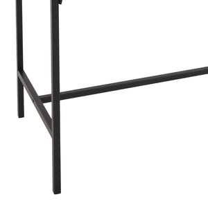 ΣΕΤ ΤΡΑΠΕΖΑΡΙΑ ΜΠΑΡ 5ΤΜΧ BOXY HM9882.13 ΜΑΥΡΟ ΜΕΤΑΛΛΟ-ΜΕΛΑΜΙΝΗ ΜΑΥΡΟ ΜΑΡΜΑΡΟ - Pakobazaar