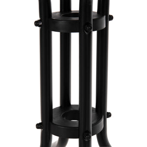 ΣΕΤ ΤΡΑΠΕΖΑΡΙΑΣ 3ΤΜΧ FIGO HM10730.03-- 2 ΚΑΡΕΚΛΕΣ & ΤΕΤΡΑΓΩΝΟ ΤΡΑΠΕΖΙ 60x60εκ ΜΑΥΡΟ - Pakobazaar