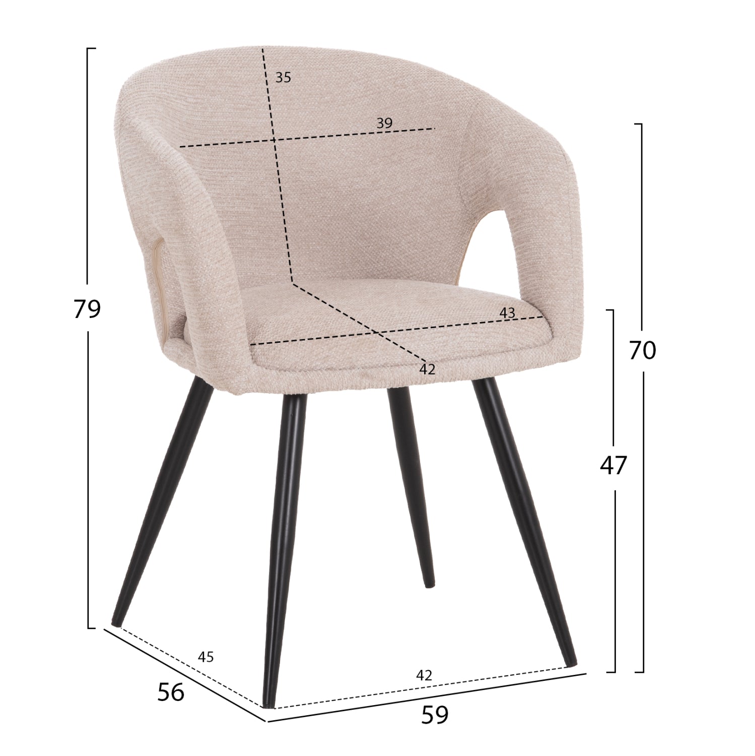ΣΕΤ ΤΡΑΠΕΖΑΡΙΑΣ 5ΤΜΧ ΕΠΕΚΤΕΙΝΟΜΕΝΟ CORNEL HM12105.02 MDF--ΥΦΑΣΜΑ ΜΠΕΖ - Pakobazaar