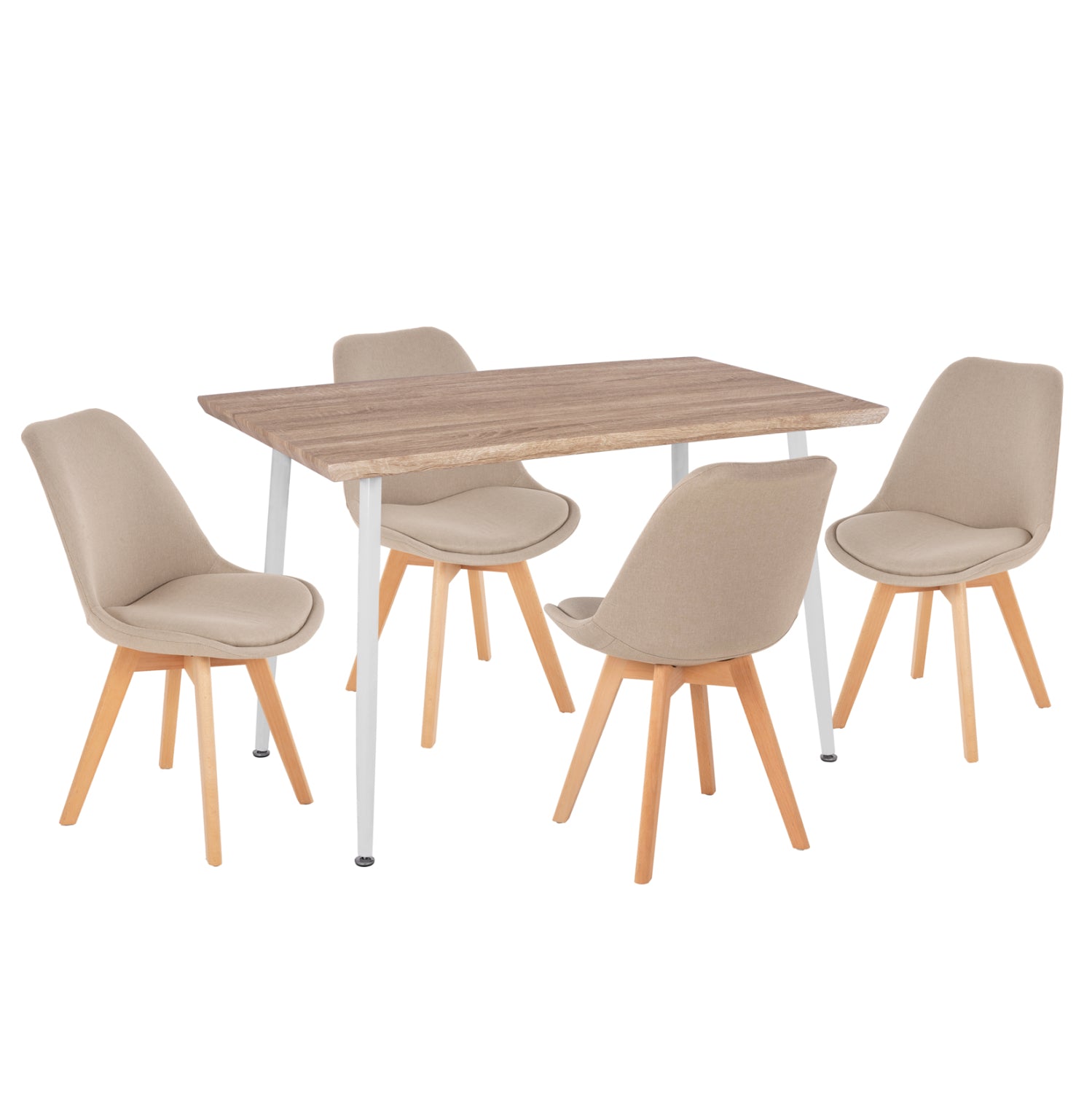 ΣΕΤ ΤΡΑΠΕΖΑΡΙΑΣ 5ΤΜΧ PALOMA HM10382 MDF TOP ΣΕ SONAMA--ΜΠΕΖ ΚΑΡΕΚΛΕΣ - Pakobazaar