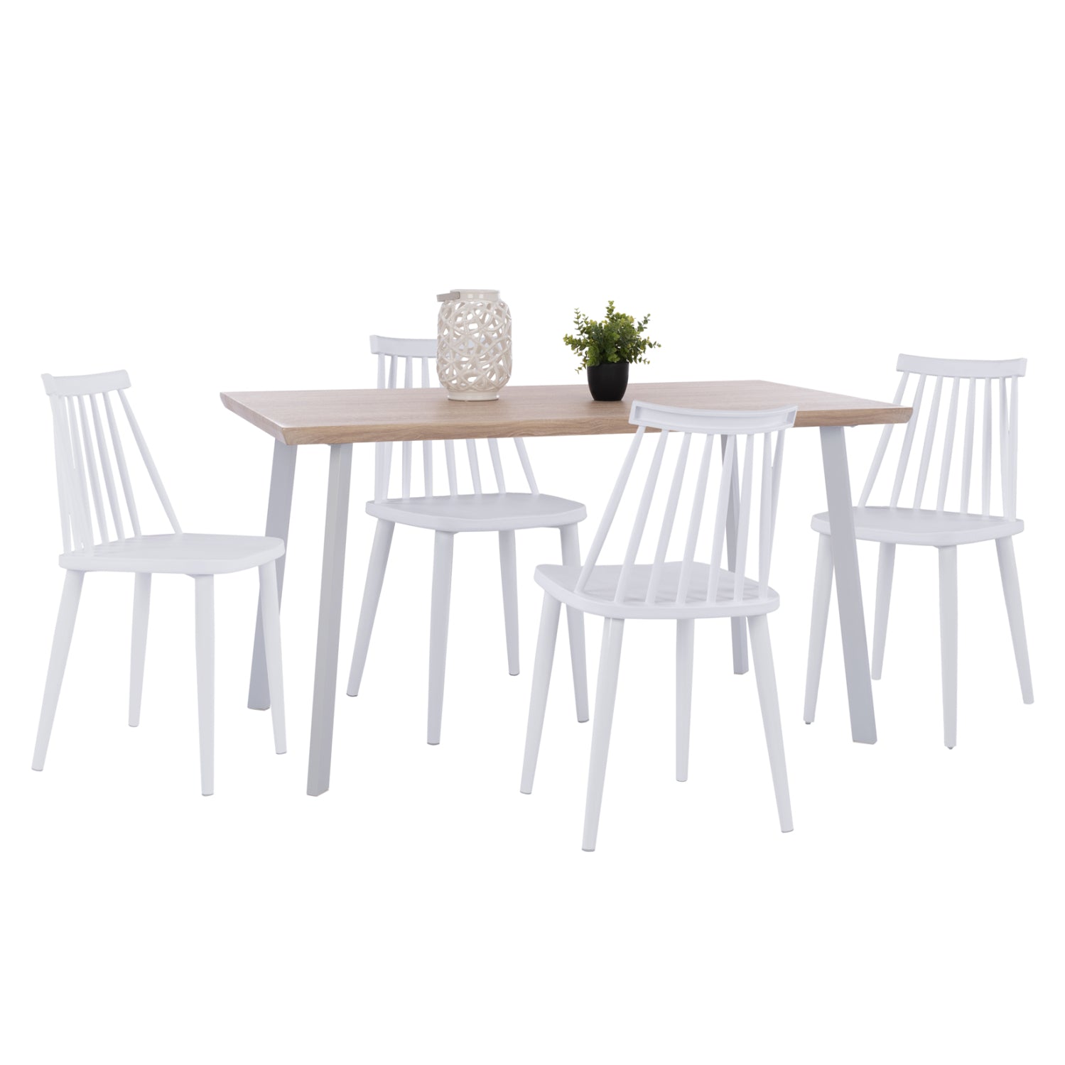 ΣΕΤ ΤΡΑΠΕΖΑΡΙΑΣ 5ΤΜΧ OFIRA HM10634 MDF TOP ΣΕ SONAMA--ΛΕΥΚΕΣ ΚΑΡΕΚΛΕΣ - Pakobazaar