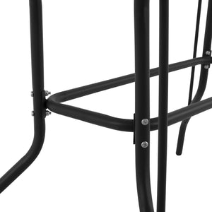 ΣΕΤ ΤΡΑΠΕΖΑΡΙΑΣ 5ΤΜΧ ADAM HM10727.03 ΚΑΡΕΚΛΕΣ ΜΕΤΑΛΛΙΚΕΣ & ΤΡΑΠΕΖΙ 110x60εκ ΜΑΥΡΟ - Pakobazaar