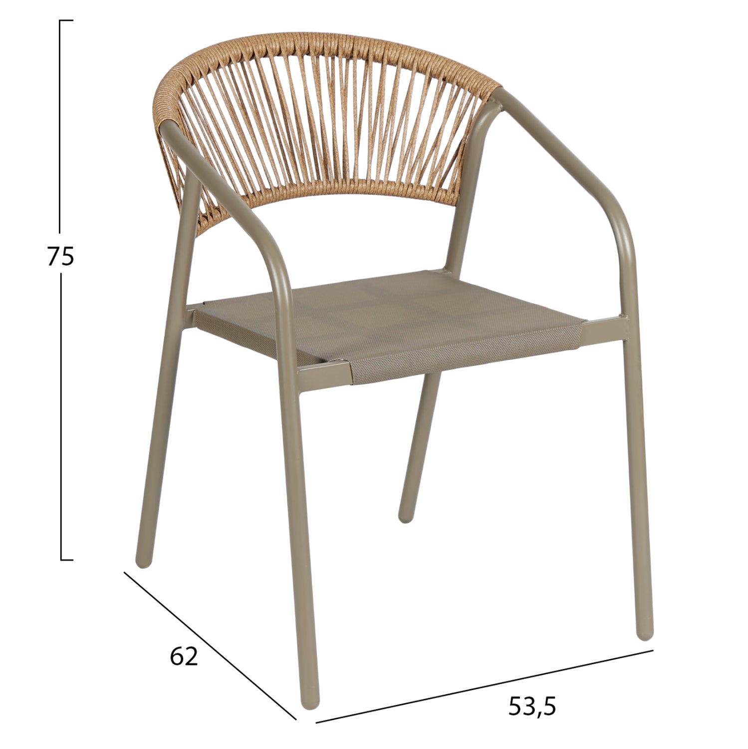 ΣΕΤ ΤΡΑΠΕΖΑΡΙΑΣ 5ΤΜΧ BRUNO HM10727.04 ΚΑΡΕΚΛΕΣ ΜΕΤΑΛΛΙΚΕΣ & ΤΡΑΠΕΖΙ 140x80εκ ΣΑΜΠΑΝΙ - Pakobazaar