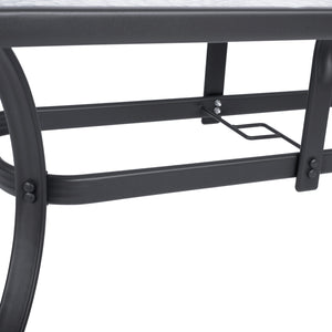ΣΕΤ ΤΡΑΠΕΖΑΡΙΑΣ 5ΤΜΧ BRUNO HM10729.01 ΚΑΡΕΚΛΕΣ ΜΕΤΑΛΛΙΚΕΣ & ΤΡΑΠΕΖΙ 140x80εκ ΓΚΡΙ - Pakobazaar