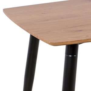 ΣΕΤ ΤΡΑΠΕΖΑΡΙΑΣ 5ΤΜΧ GAFF HM10847.02 MDF TOP ΦΥΣΙΚΟ--ΥΦΑΣΜΑ ΜΠΕΖ & ΜΕΤΑΛΛΟ ΜΑΥΡΟ - Pakobazaar