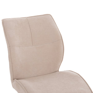 ΣΕΤ ΤΡΑΠΕΖΑΡΙΑΣ 5ΤΜΧ GAFF HM10847.02 MDF TOP ΦΥΣΙΚΟ--ΥΦΑΣΜΑ ΜΠΕΖ & ΜΕΤΑΛΛΟ ΜΑΥΡΟ - Pakobazaar