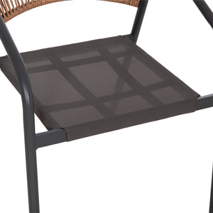 ΣΕΤ ΤΡΑΠΕΖΑΡΙΑΣ 5ΤΜΧ BRUNO HM10860.01 ΚΑΡΕΚΛΕΣ ΜΕΤΑΛΛΙΚΕΣ & ΤΡΑΠΕΖΙ 140x80εκ ΓΚΡΙ - Pakobazaar