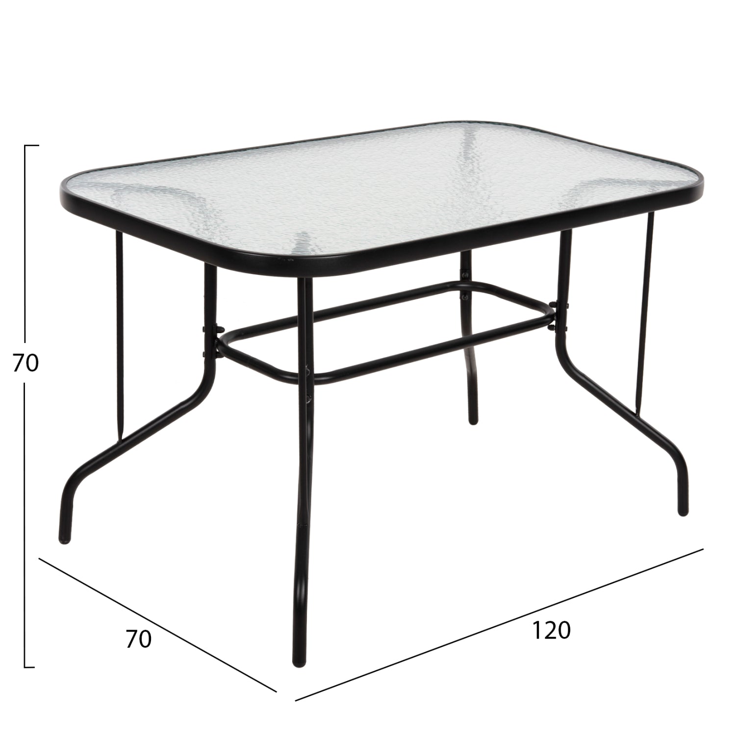ΣΕΤ ΤΡΑΠΕΖΑΡΙΑΣ 5ΤΜΧ ADAM HM10896.03 ΤΡΑΠΕΖΙ 120x70εκ & 4 ΠΟΛΥΘΡΟΝΕΣ--ΜΑΥΡΟ - Pakobazaar