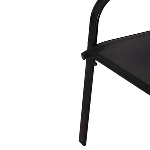 ΣΕΤ ΤΡΑΠΕΖΑΡΙΑΣ 5ΤΜΧ ADAM HM10896.03 ΤΡΑΠΕΖΙ 120x70εκ & 4 ΠΟΛΥΘΡΟΝΕΣ--ΜΑΥΡΟ - Pakobazaar