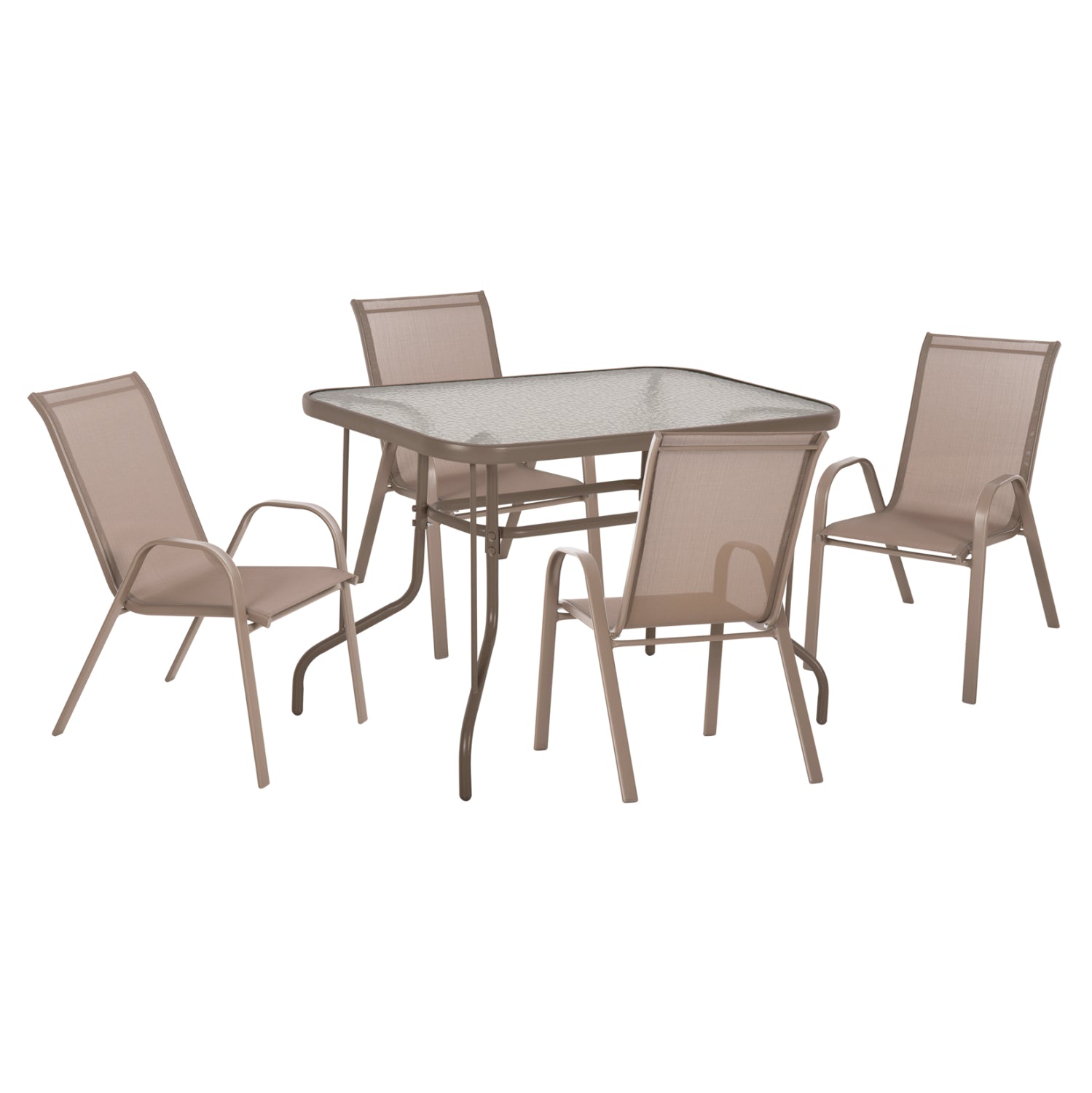 ΣΕΤ ΤΡΑΠΕΖΑΡΙΑΣ 5ΤΜΧ ADAM HM10897.04 ΤΡΑΠΕΖΙ 110x60εκ & 4 ΠΟΛΥΘΡΟΝΕΣ--ΣΑΜΠΑΝΙ - Pakobazaar